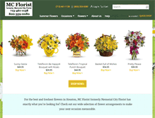 Tablet Screenshot of memorialcityflowers.com
